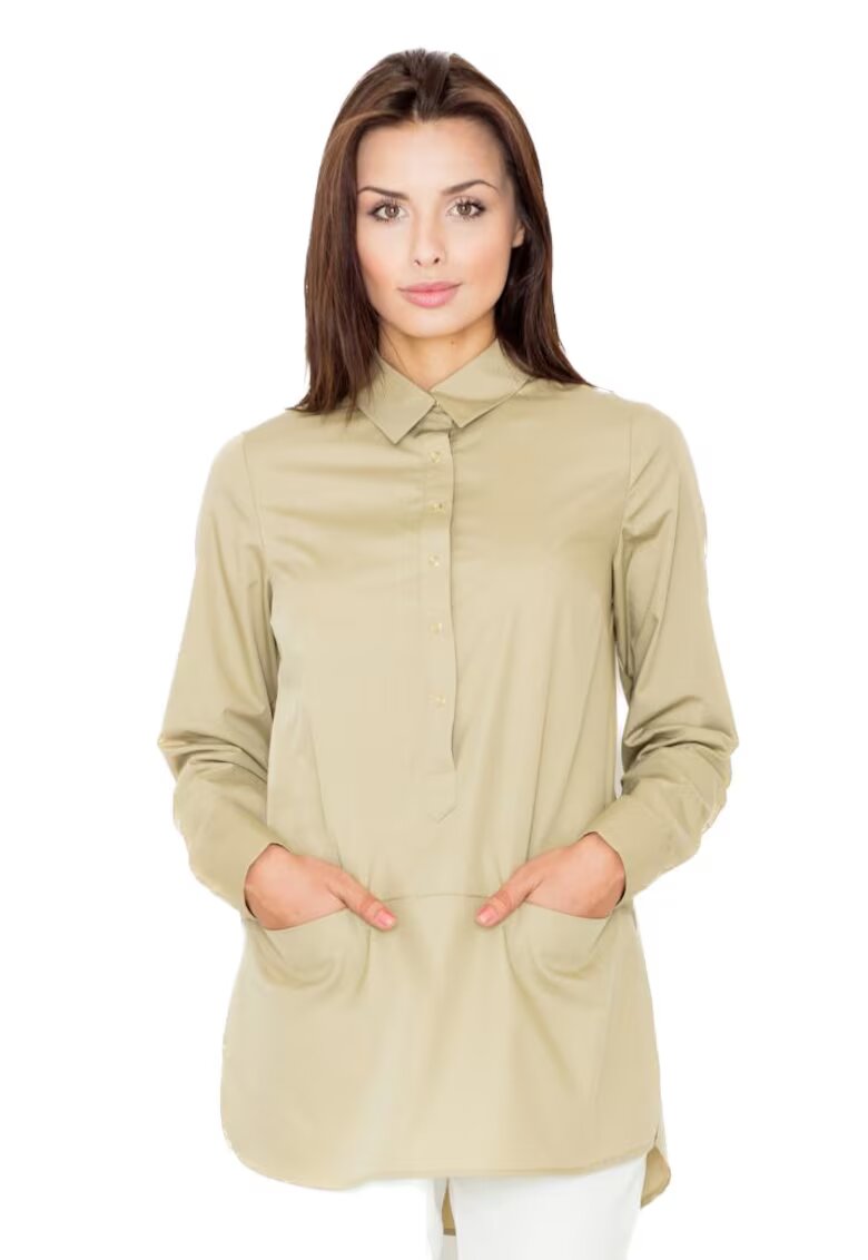 Figl Camasa dama - Kuld - masline