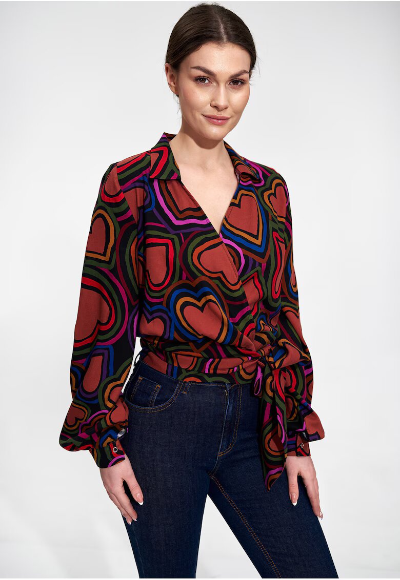 Figl Camasa dama - Poliester/Elastan/Viscoza - Multicolor