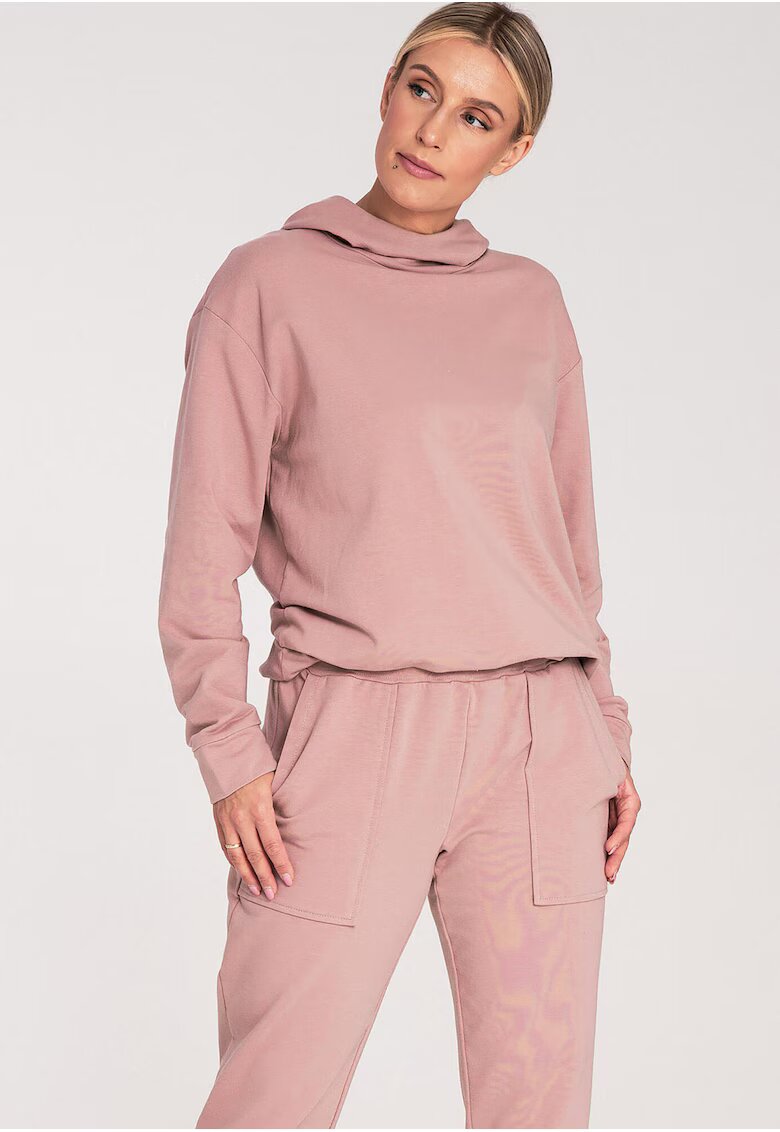 Figl Hanorac dama M1034 - roz inchis - confortabil - bumbac