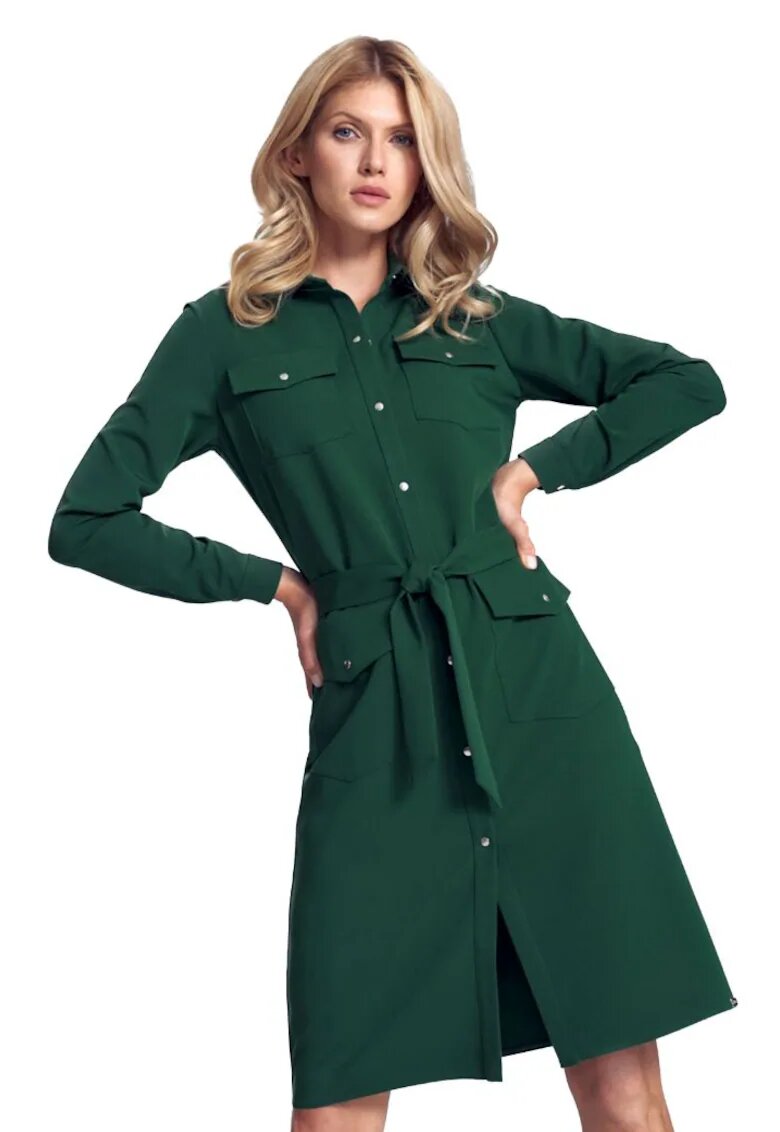 Figl Îmbrăcăminte de damă Plaid Astonnan M706 verde - Verde