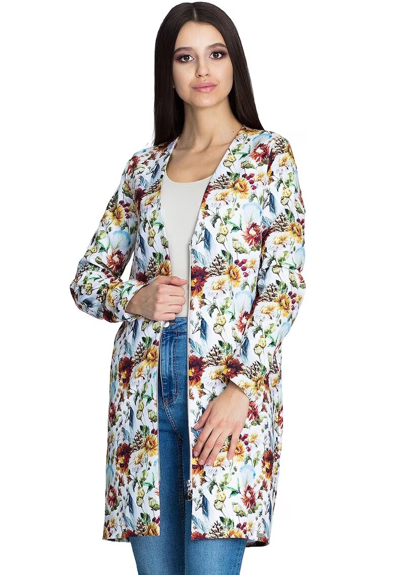 Figl Jacheta dama M592 - Poliester - Multicolor - Floral