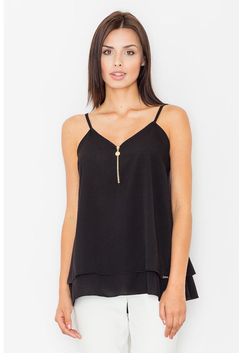 Figl Maiou dama - Poliester/Viscoza/Elastan - Negru -