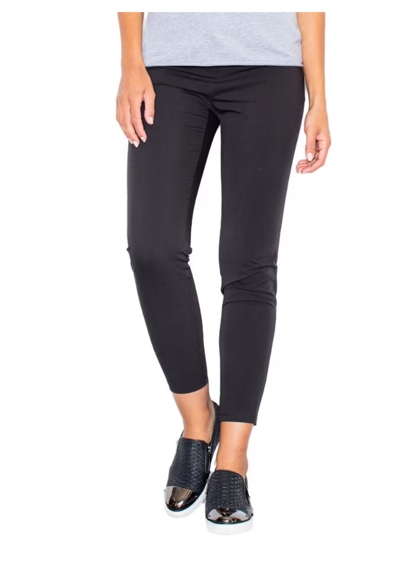 Figl Pantaloni dama - M293 - mulati - negru - poliester - viscoza
