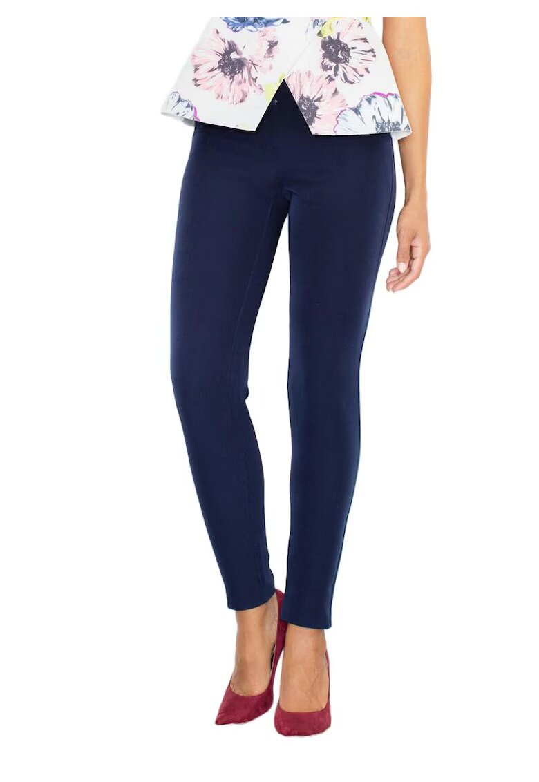 Figl Pantaloni dama M377 - albastru - confortabili - poliester/elastan