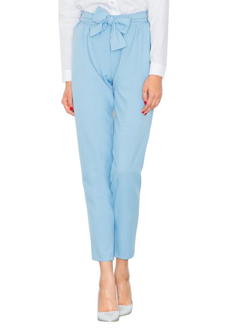 Figl Pantaloni dama M523 - albastri - poliester