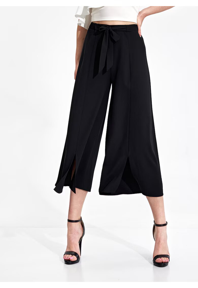 Figl Pantaloni dama M860 - negri - poliester - confortabili - eleganti