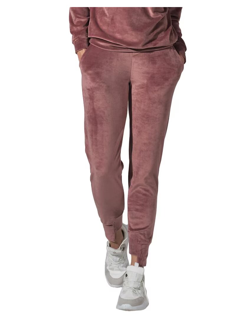 Figl Pantaloni dama - model M746 - roz - eleganti si confortabili - poliester/elastan