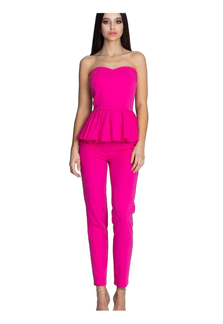 Figl Pantaloni dama - Poliester/Viscoza - Roz -
