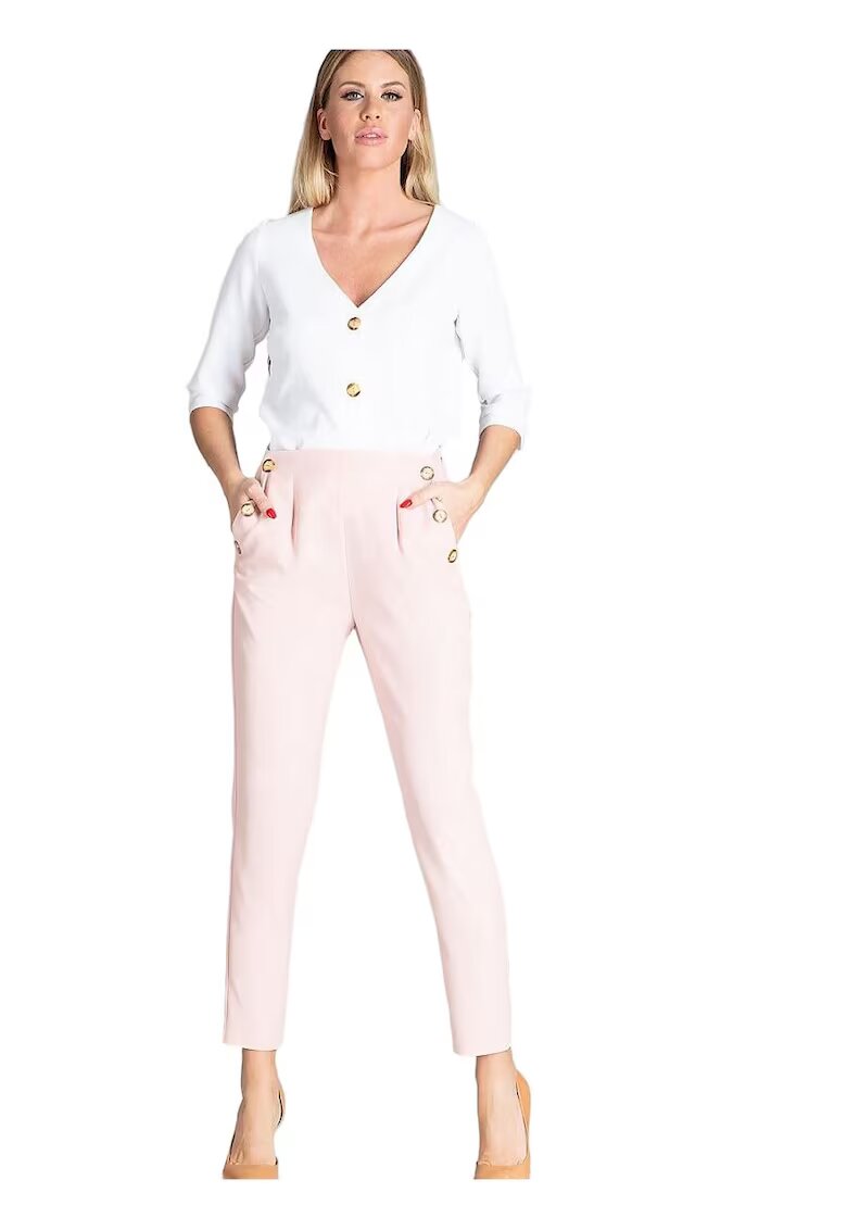 Figl Pantaloni dama - Roz - Poliester