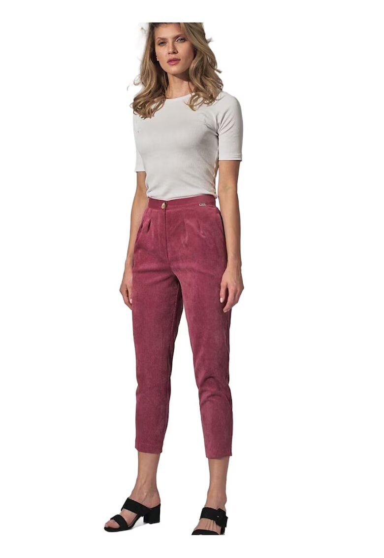 Figl Pantaloni dama - Roz - Poliester/Nylon