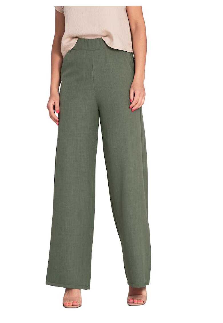 Figl Pantaloni dama - textil - verde -