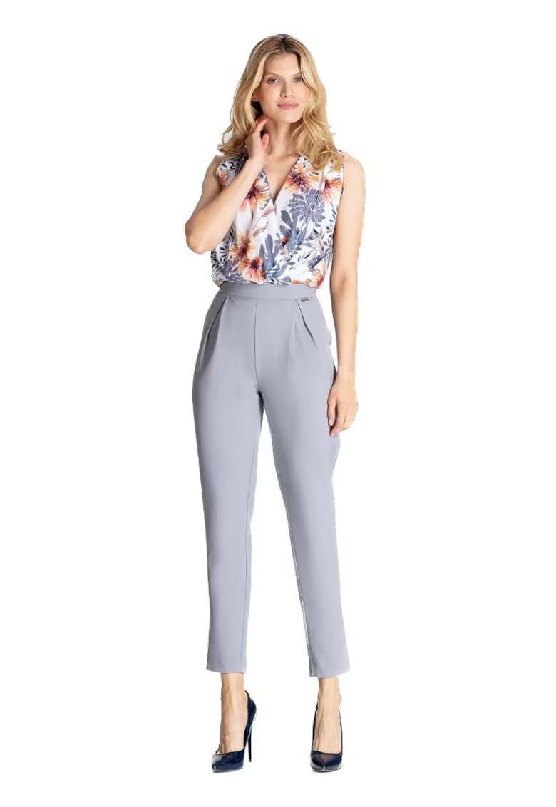 Figl Pantaloni eleganti de dama - Gwymones - gri