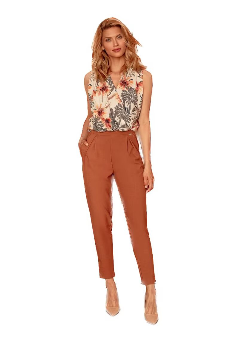 Figl Pantaloni eleganti de dama - Gwymones - maro