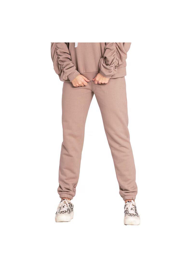 Figl Pantaloni sport dama - Bumbac - Bej -