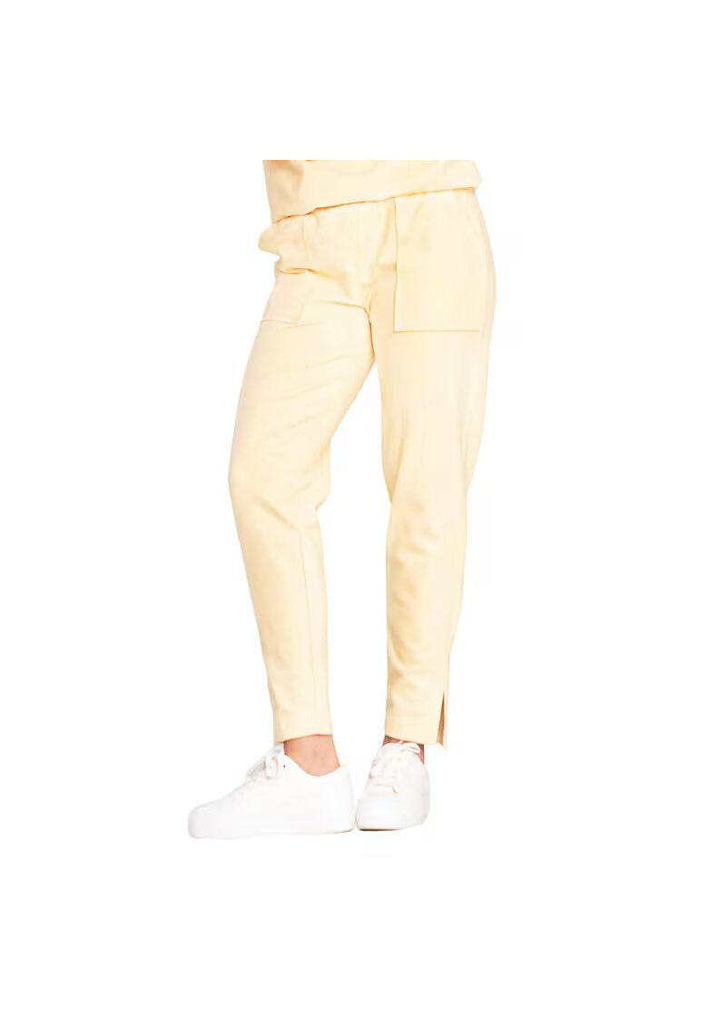 Figl Pantaloni sport dama M1035 - Bumbac - Galben