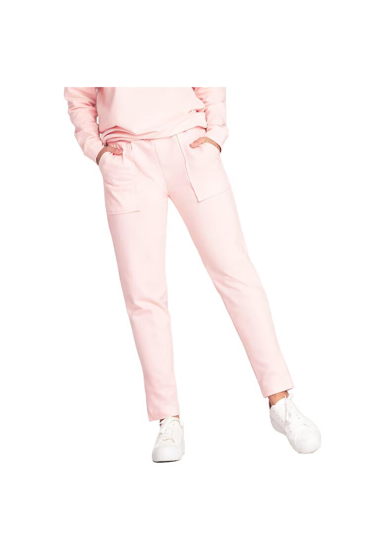 Figl Pantaloni sport dama M1035 - Bumbac - Roz
