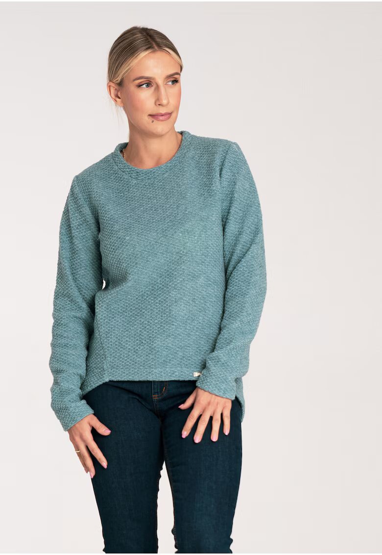 Figl Pulover de lana M1044 - asimetric - menta - design minimalist