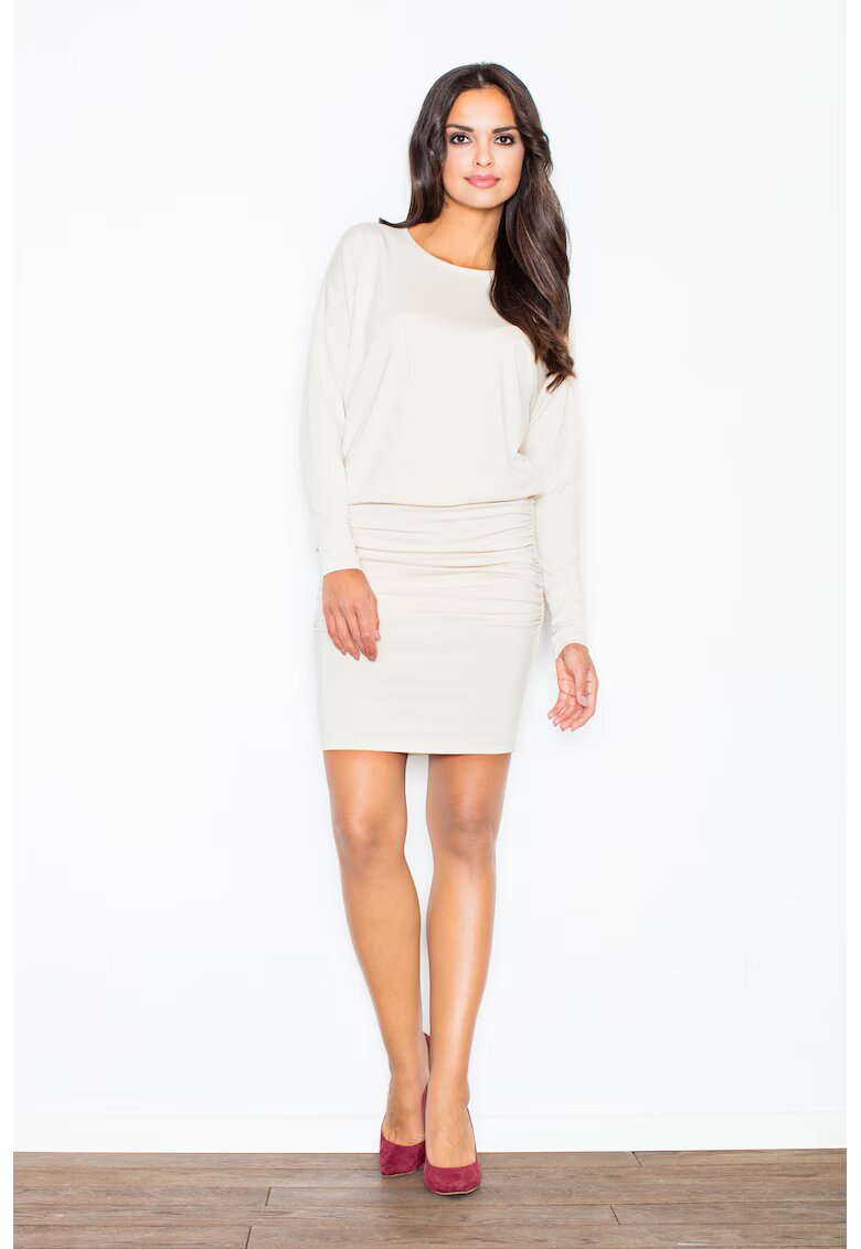 Figl Rochie culeturi - maneci lungi - viscoza