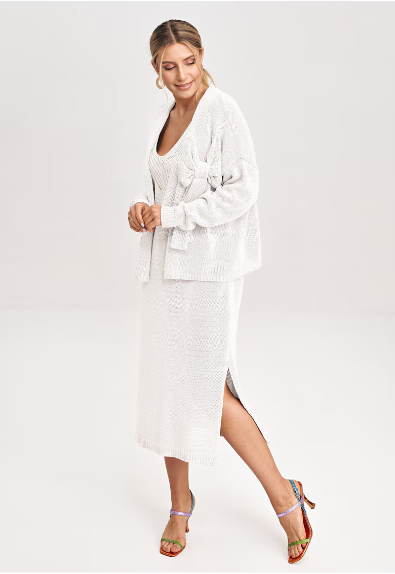 Figl Rochie dama acril - bumbac - alb -