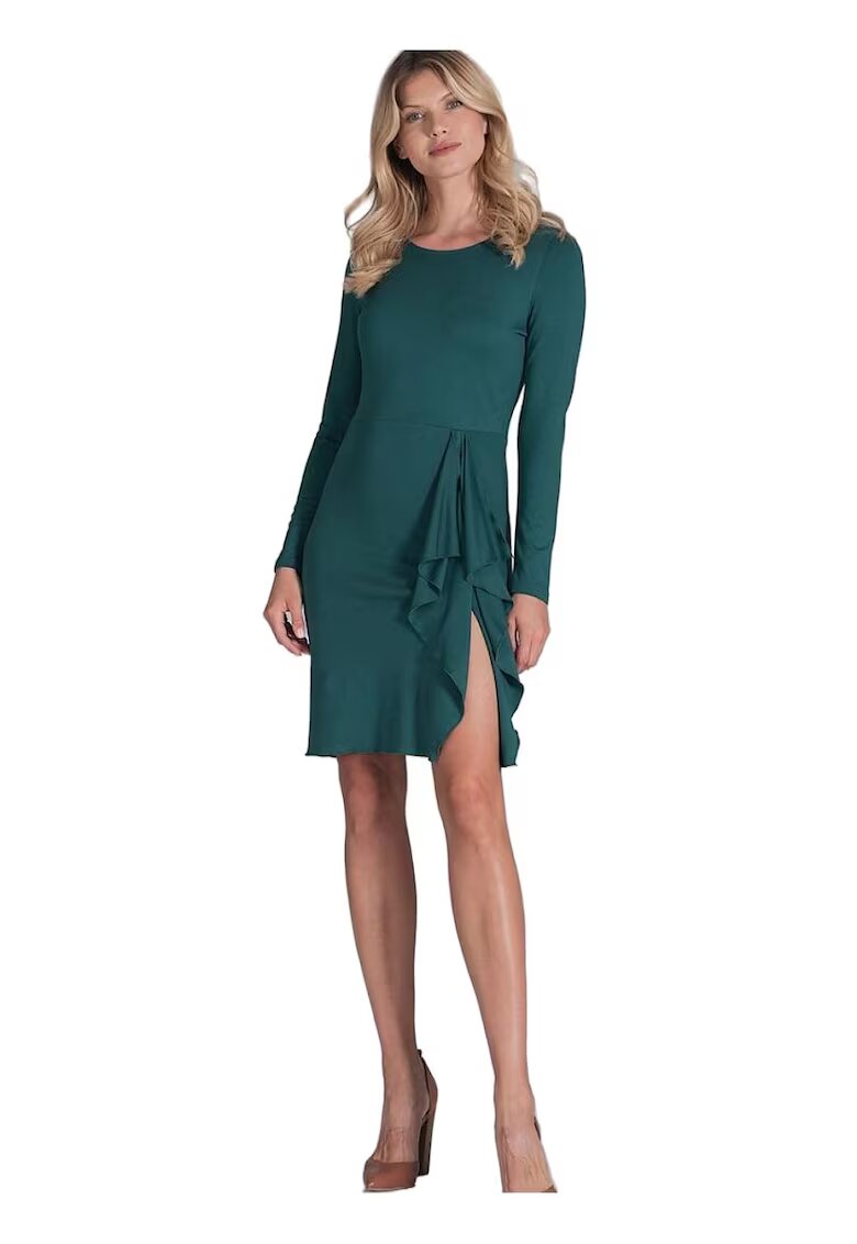 Figl Rochie de cocktail verde - fabrica de calitate - viscoza - poliester
