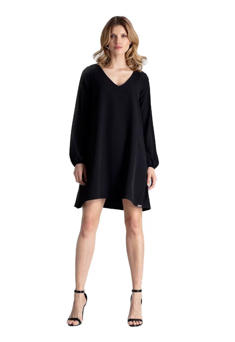 Figl Rochie de seara dama Dinarent M566 neagra - Negru