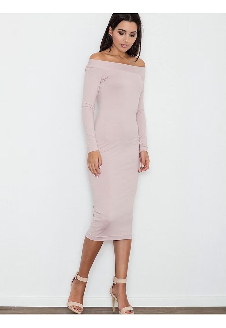 Figl Rochie de seara - roz - eleganta - din material de calitate - viscoza