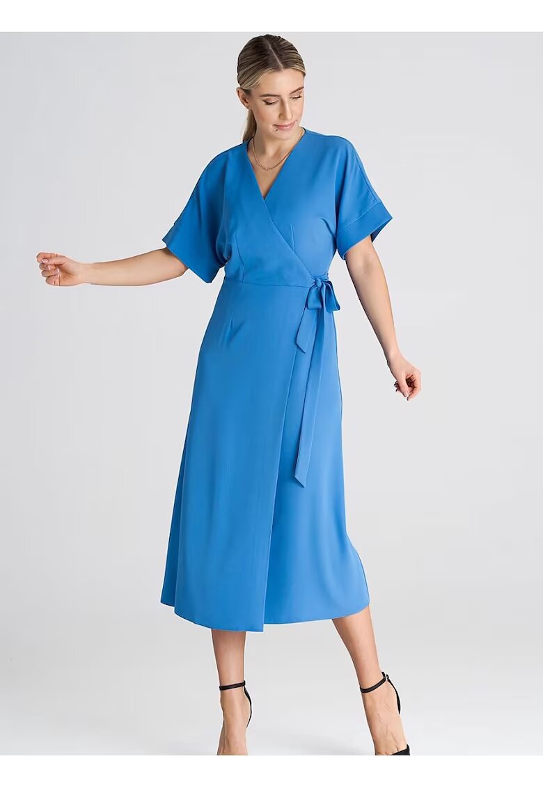 Figl Rochie de zi casual - albastru - poliester - material confortabil
