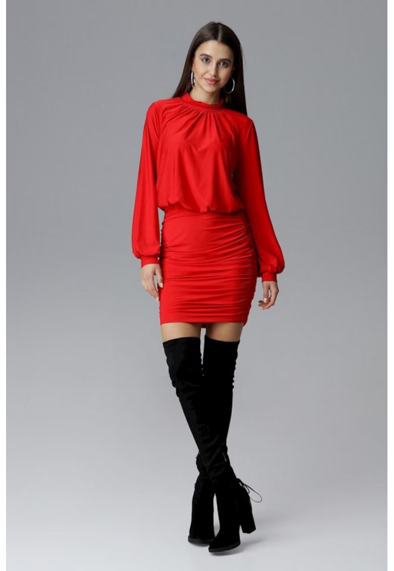 Figl Rochie de zi model 126008 - Rosu