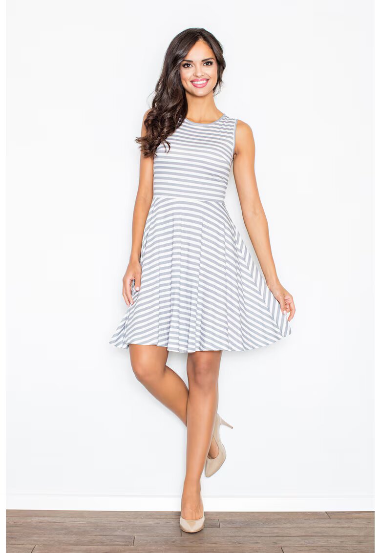 Figl Rochie dungi - gri - vara - bumbac