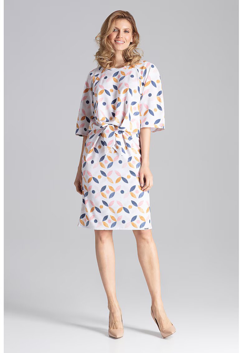 Figl Rochie eleganta - model geometric - poliester - multicolor -
