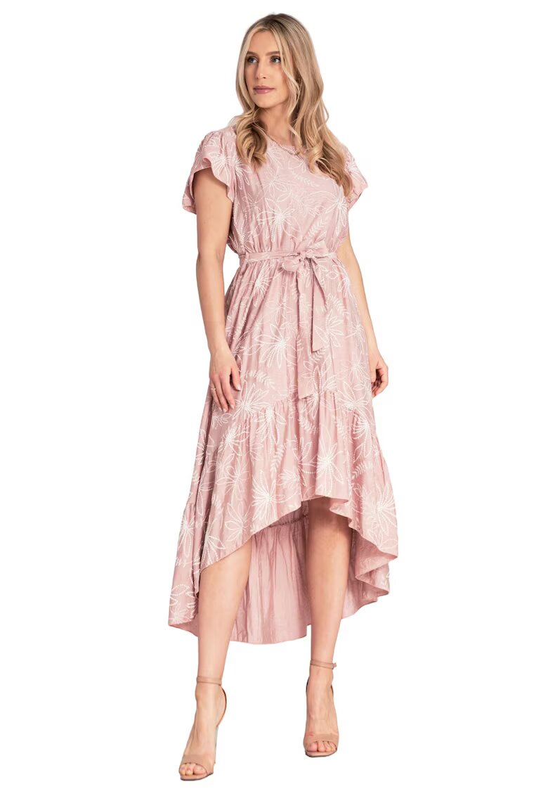 Figl Rochie M1179 - floral - volane - material durabil - viscoza/nylon -