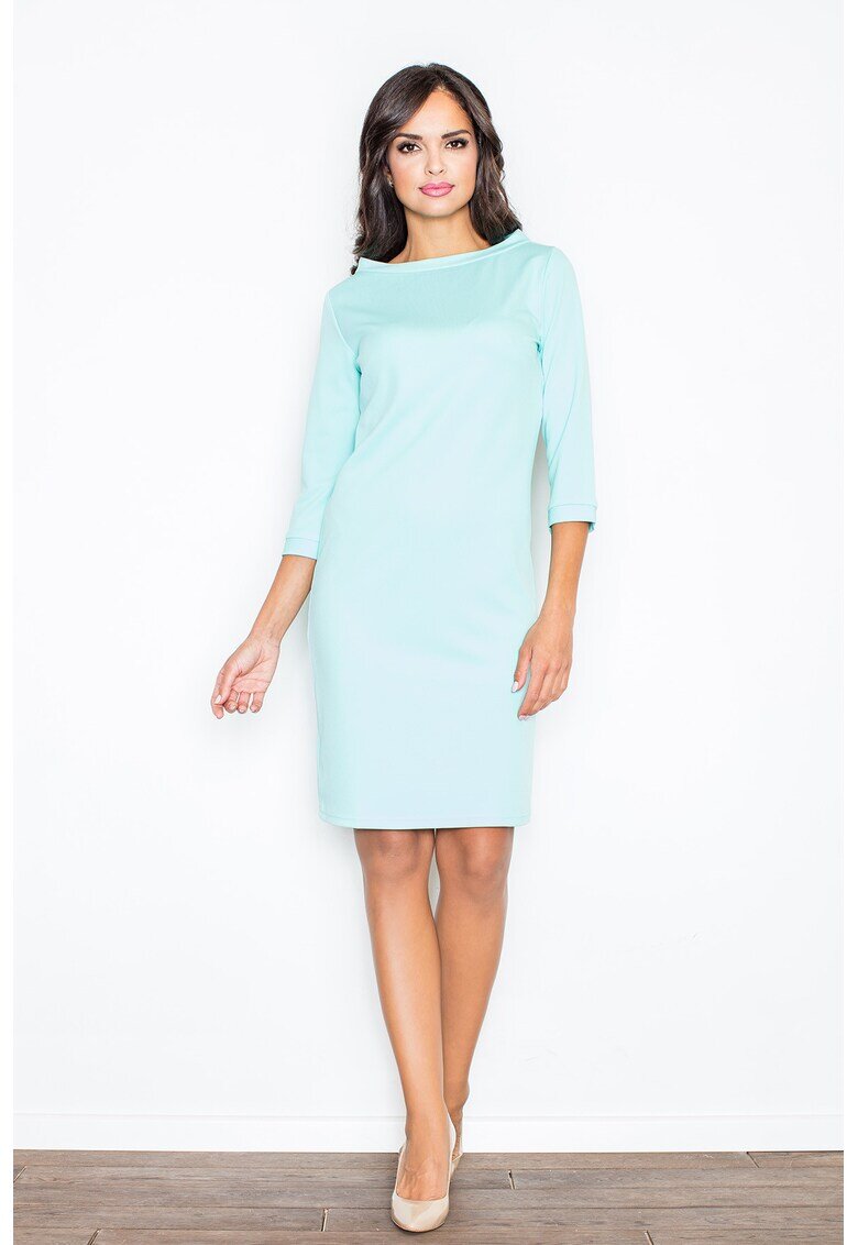 Figl Rochie M181 - casual - menta - poliester - maneca 3/4 -