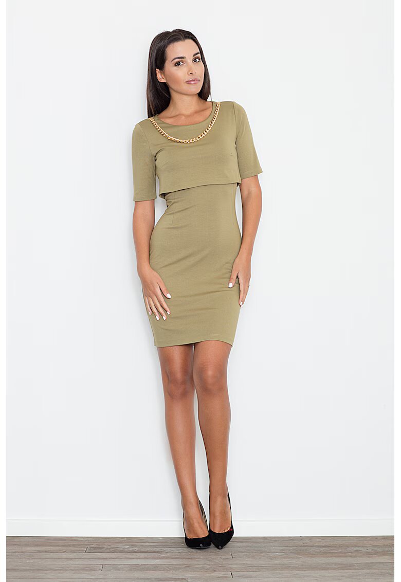 Figl Rochie M446 - viscoza - verde