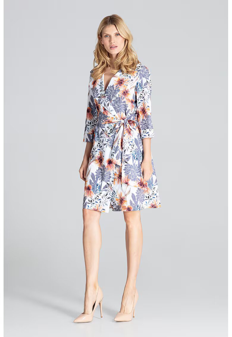 Figl Rochie M680 - florala - poliester