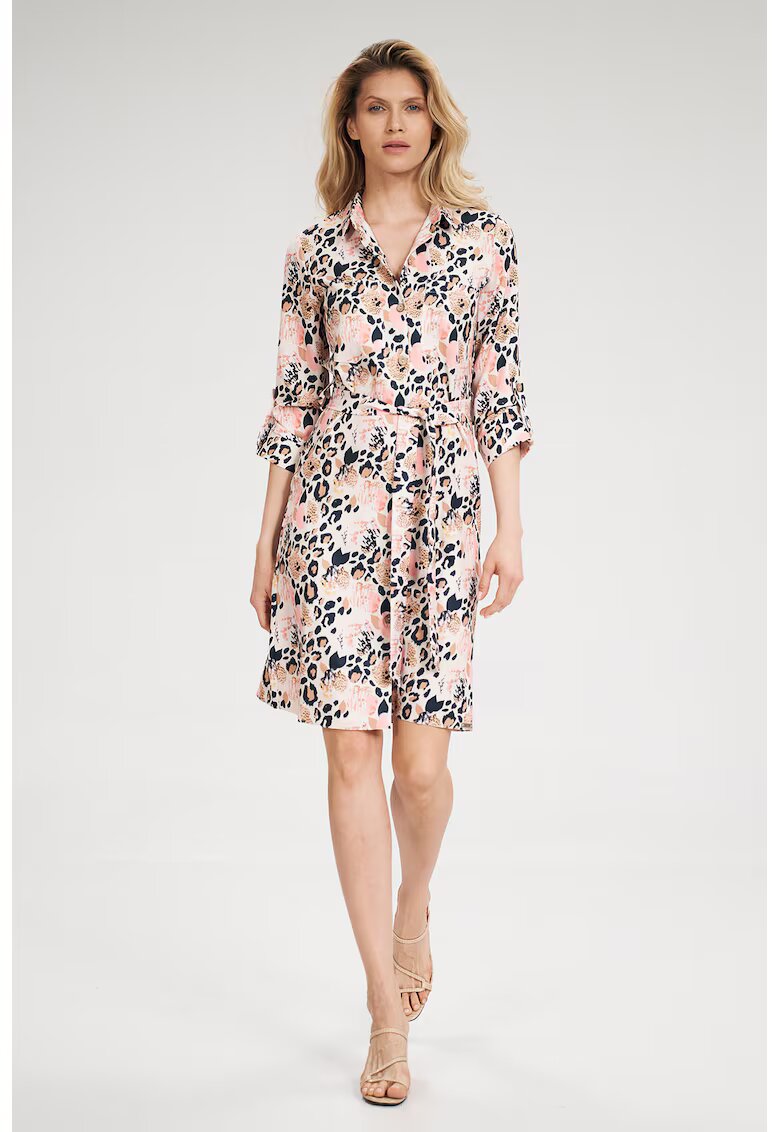 Figl Rochie M701 - imprimeu floral - multicolor - poliester
