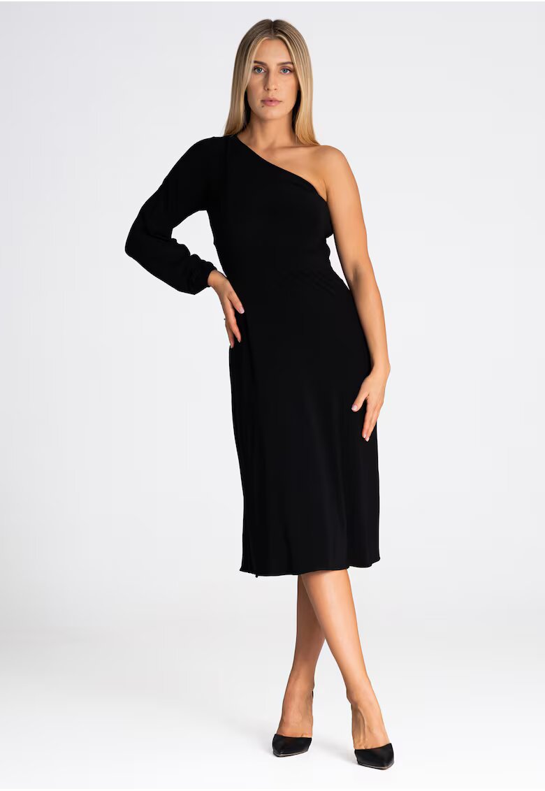 Figl Rochie maneca lunga - poliester - negru