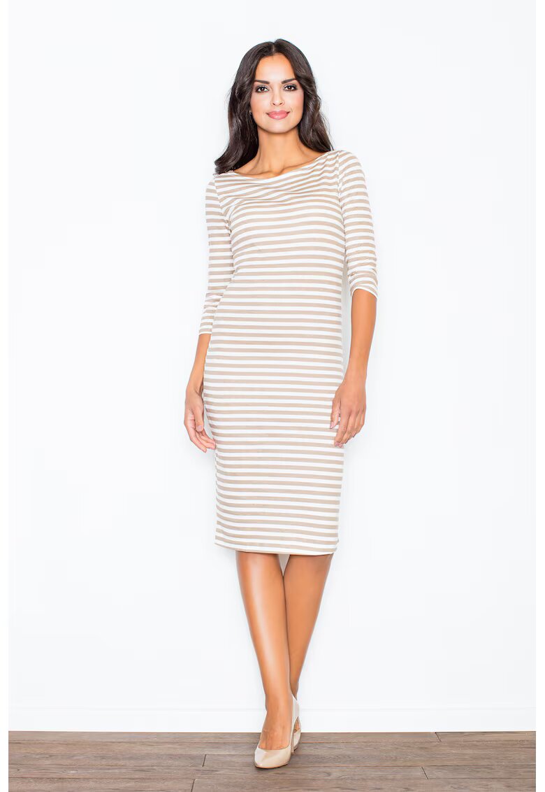 Figl Rochie midi casual bej - Bej