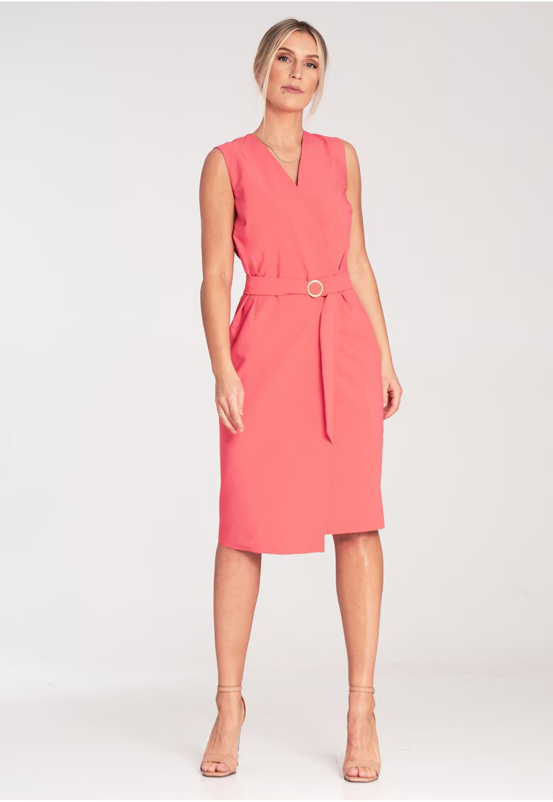 Figl Rochie midi cu centura - poliester