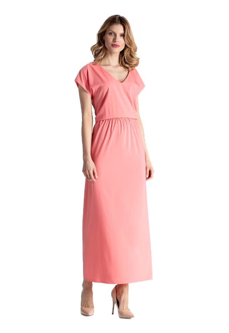 Figl Rochie midi dama Kadydwyr M668 coral - Portocaliu