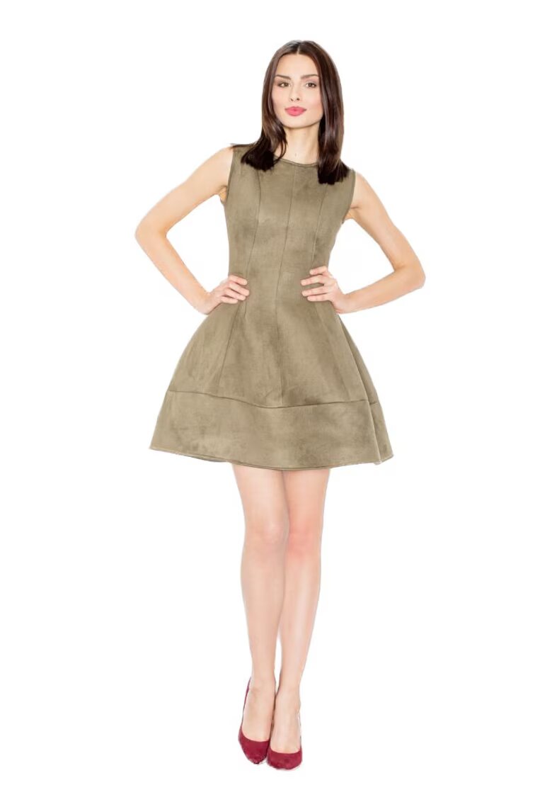 Figl Rochie mini dama Brerad M457 olive - Verde