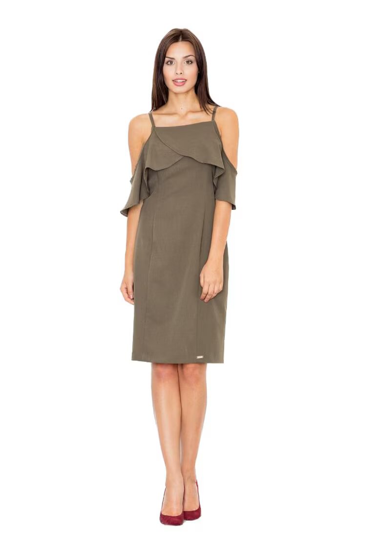 Figl Rochie mini dama Cyrion M478 olive - Verde