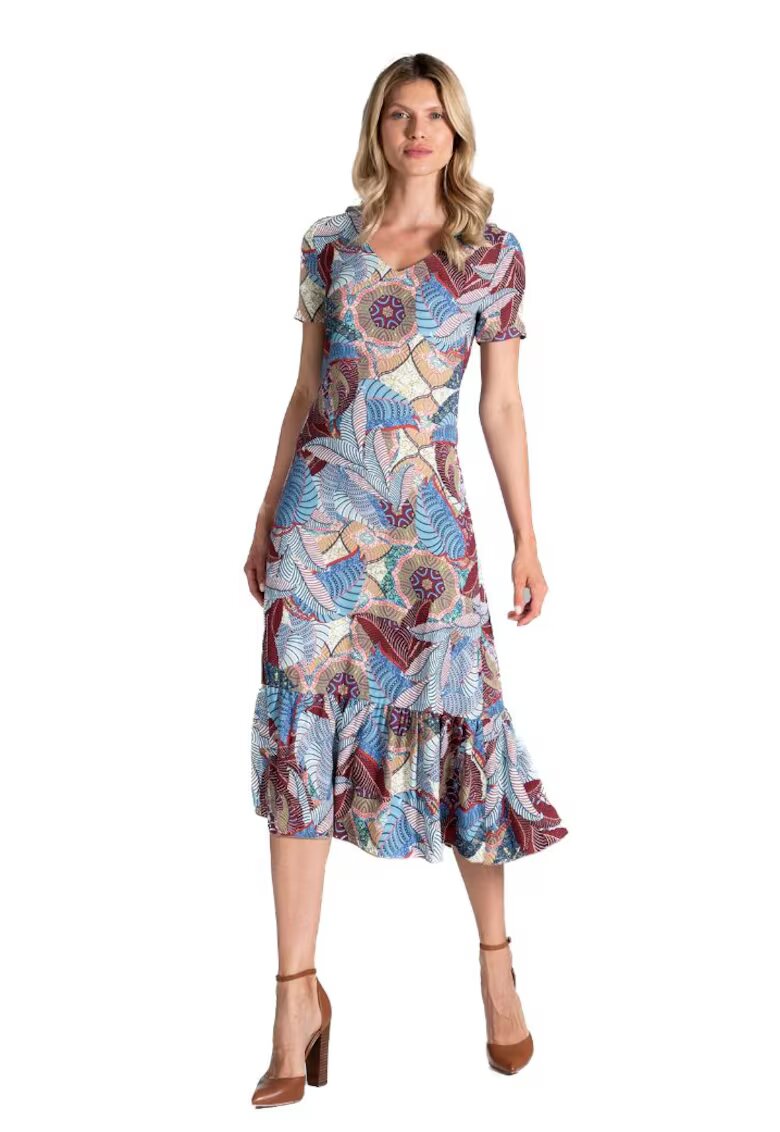 Figl Rochie mini dama Dindrannan M827 albastru deschis - Maro