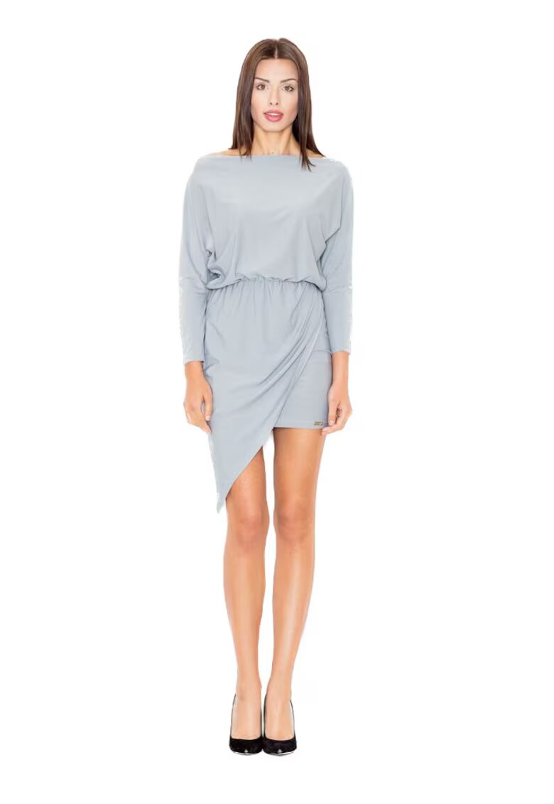 Figl Rochie mini dama Engrengwain M475 gri - Gri
