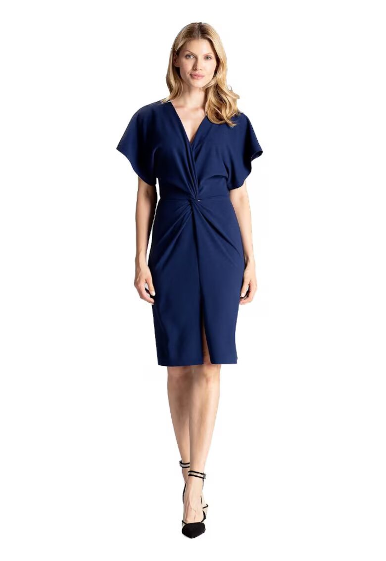 Figl Rochie mini dama Gaherddhin M687 culoare granat - Albastru inchis
