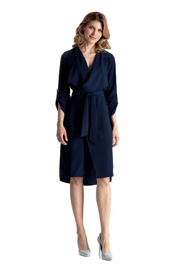 Figl Rochie mini dama Guindry M464 culoare granat - Albastru inchis