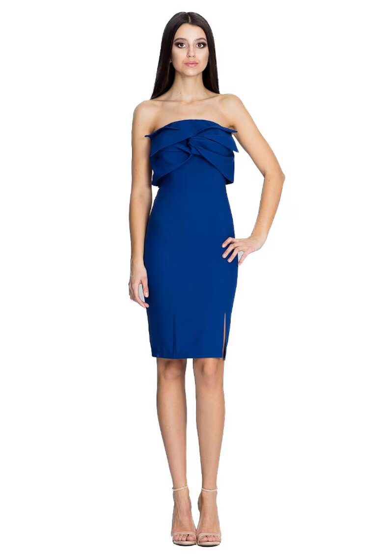 Figl Rochie mini dama Lane M571 culoare granat - Albastru inchis