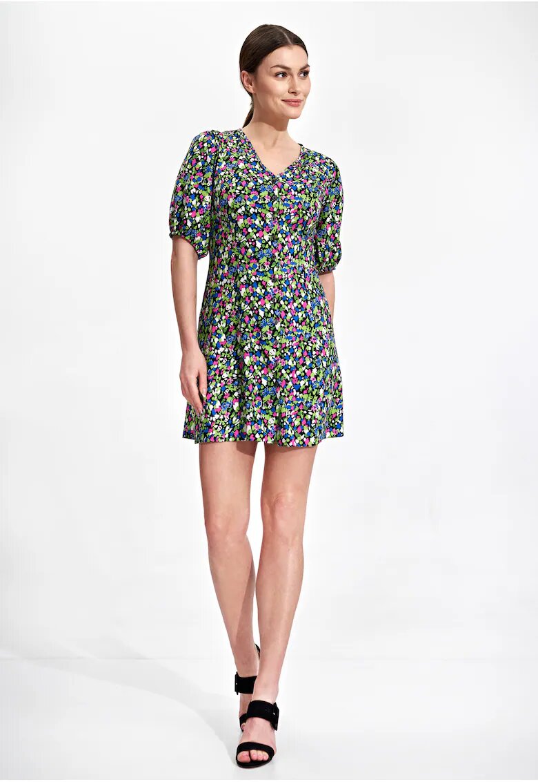 Figl Rochie mini de vara - viscoza - multicolor