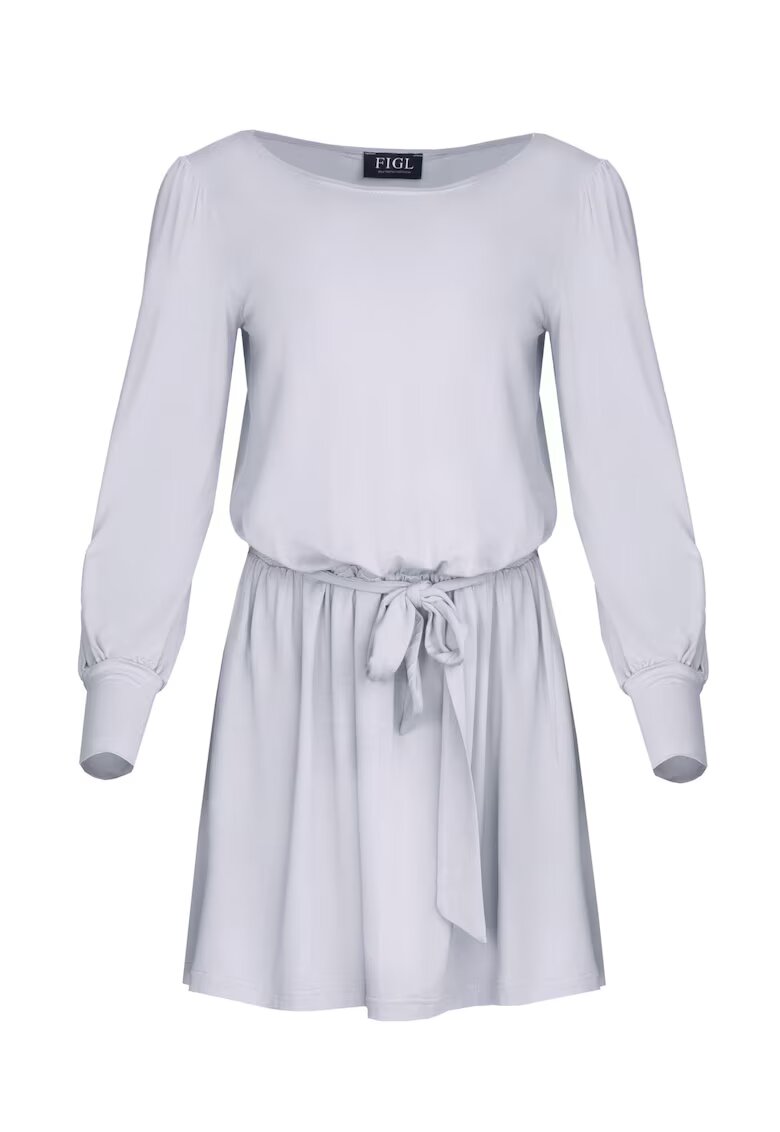 Figl Rochie mini M576 - maneci lungi - viscoza - Gri