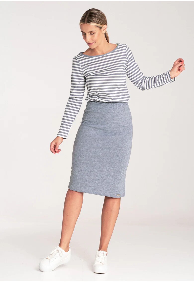 Figl Rochie model M1057 - dungi - gri - bumbac