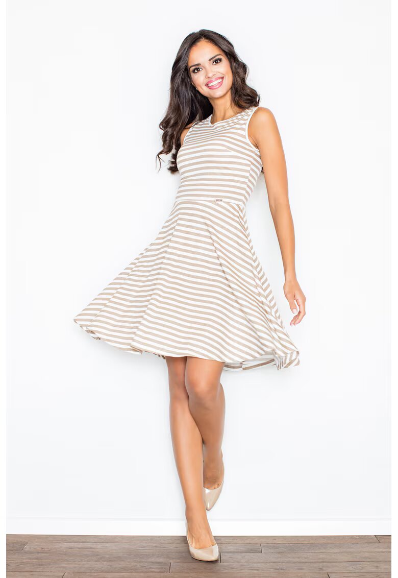 Figl Rochie model M295 - dungi - bej - vara - bumbac